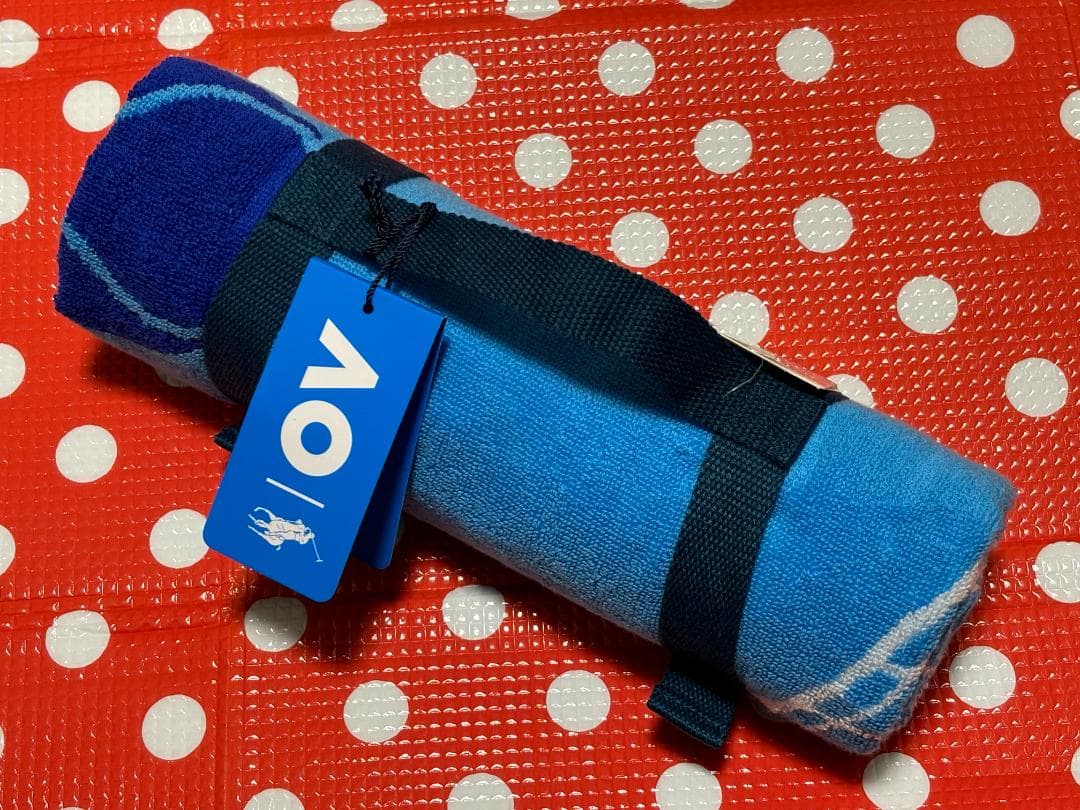 【M-01】全豪オープンテニス　2024　ジムタオル　blaze blue