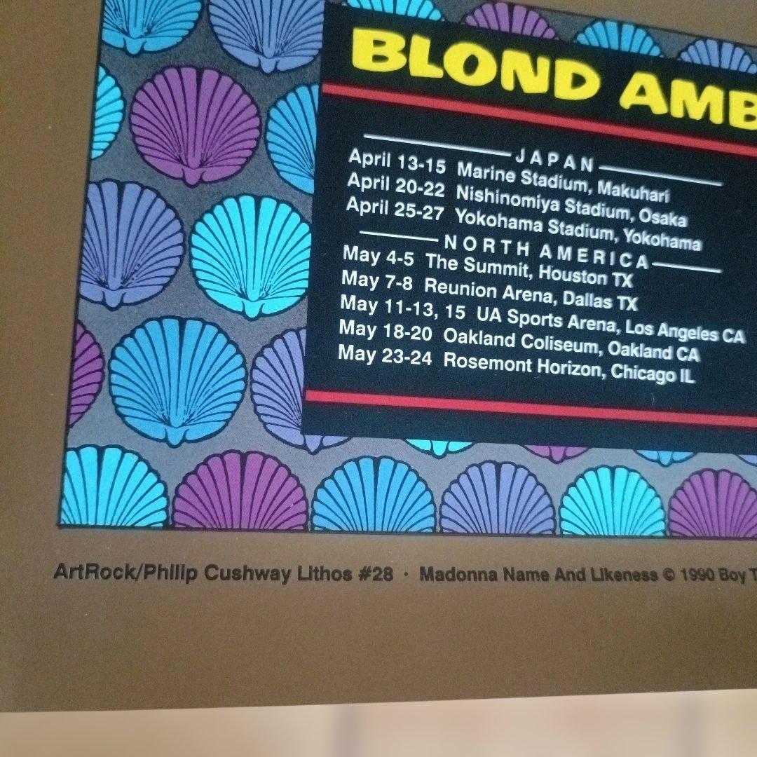 MADONNA ポスター 1990 ワールドツアー オリジナル