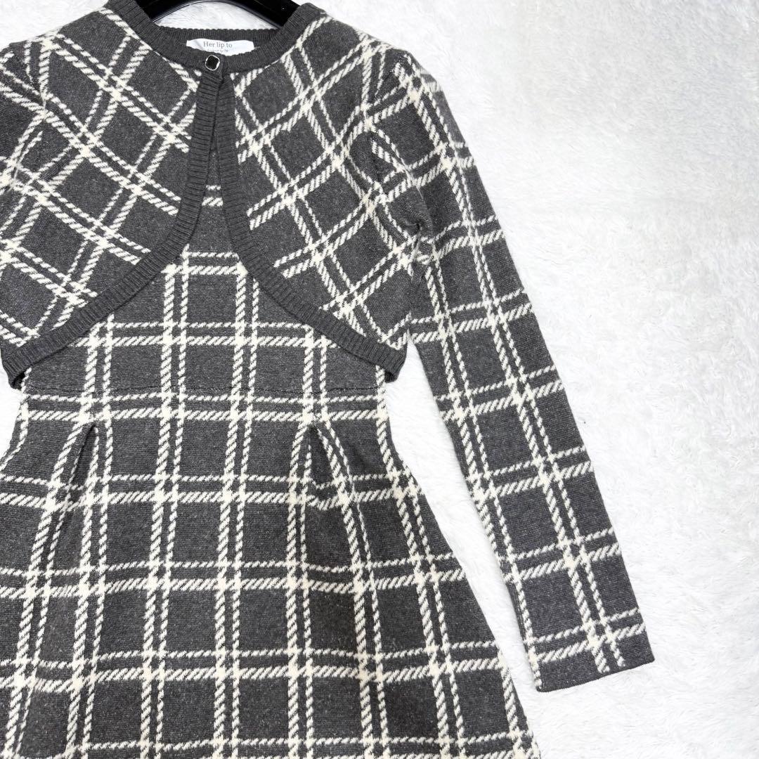 【美品✨】Pantheon Checked Knit Dress