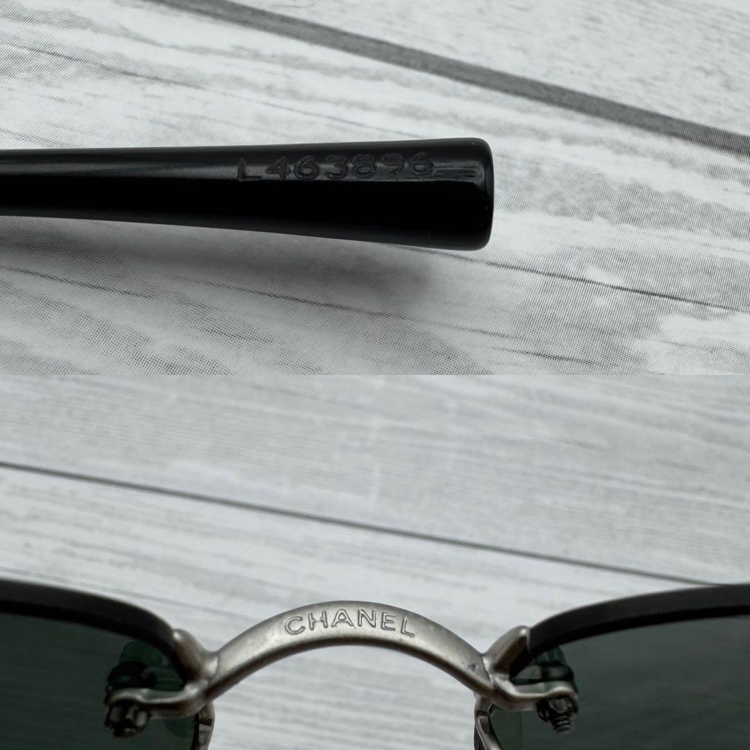 【極美品】CHANEL サングラス リムレス 4002 ココマーク