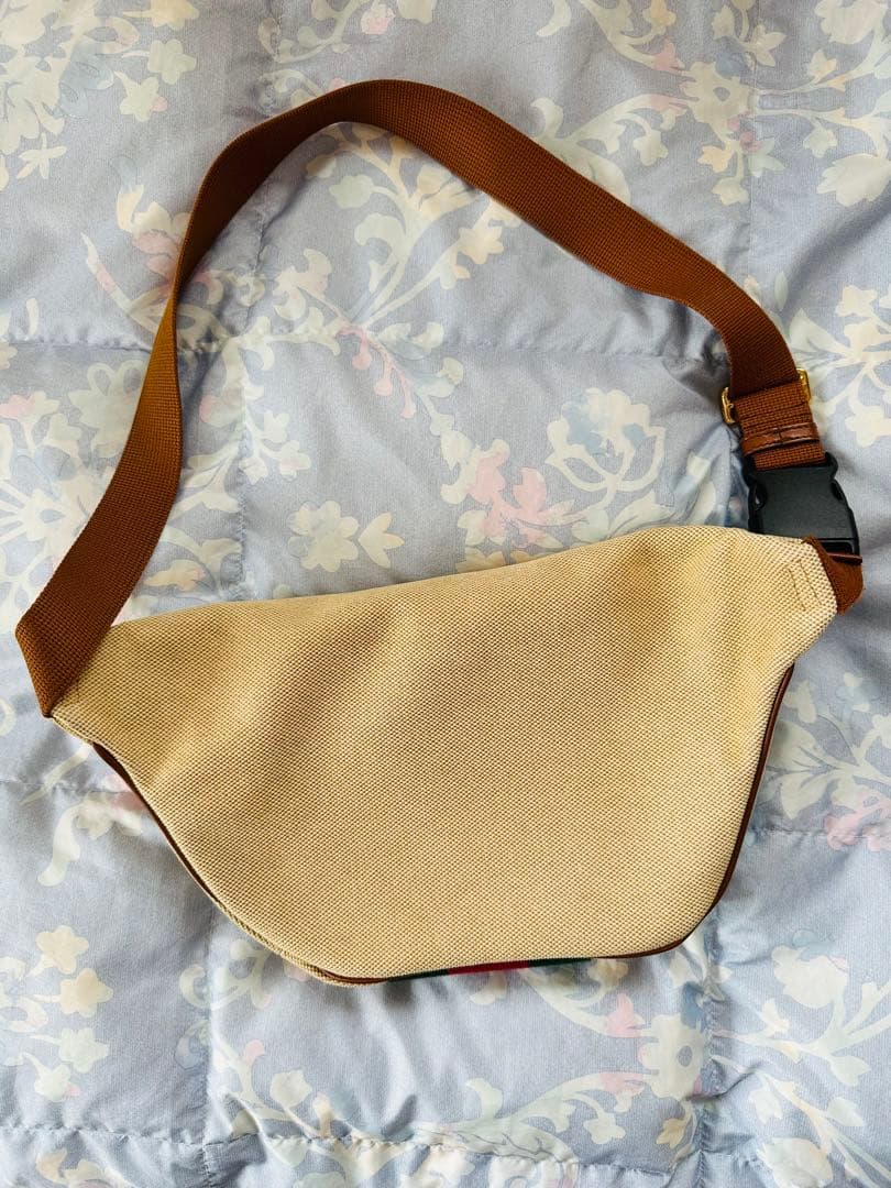 GUCCI ボディバッグ ベージュ/グリーン/レッド