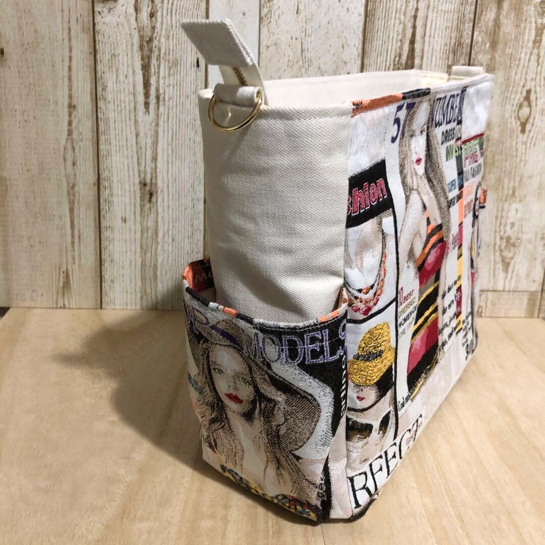 ショルダーバッグ　ハンドメイド　デニムリメイク　アイボリー【新品デニム】