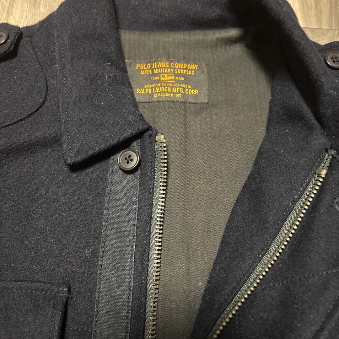 送料込ポロジーンズ ウール ミリタリー ジャケット　M-65 XL ラルフ