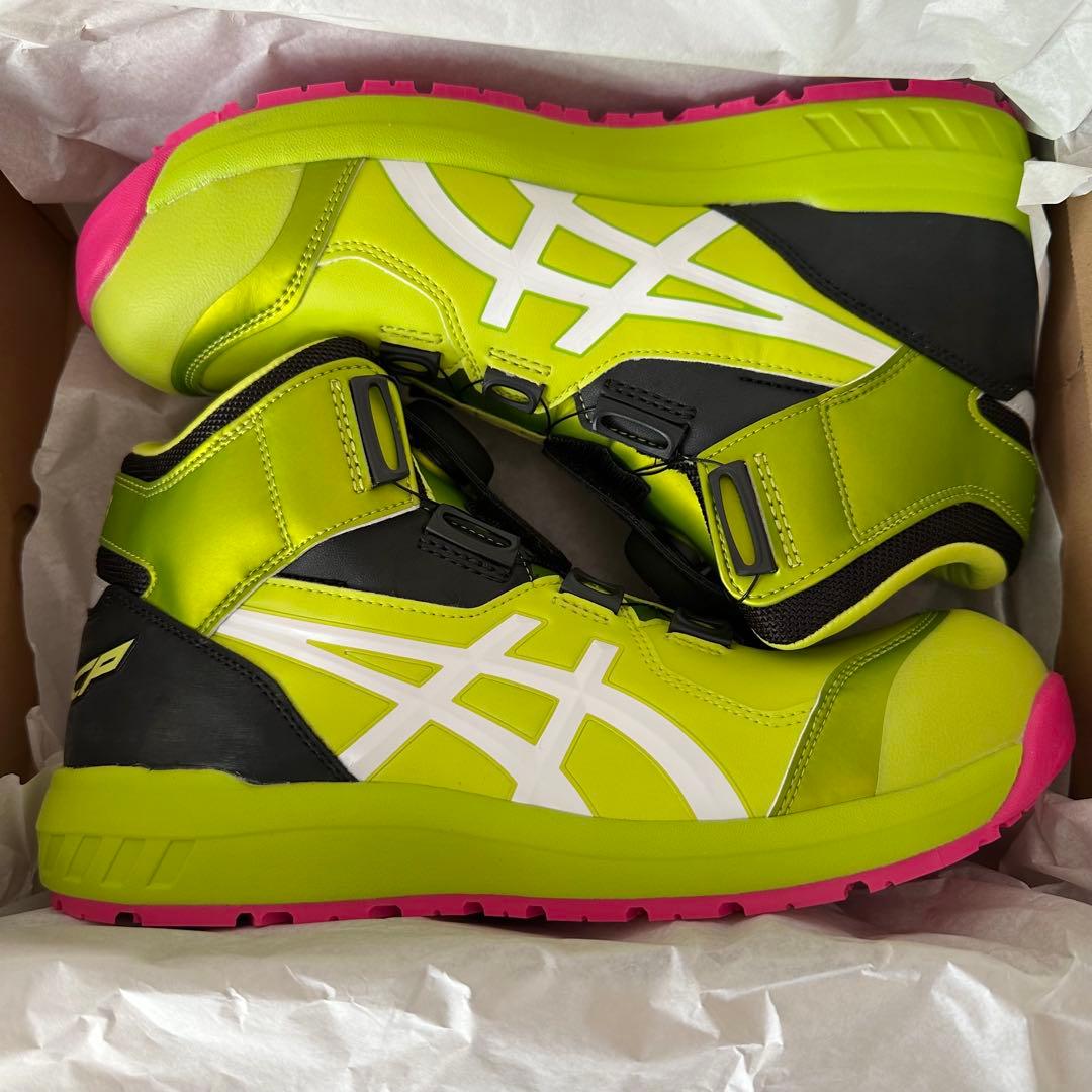 【26cm】アシックス 安全靴 ウィンジョブ CP304 限定 ネオンライム