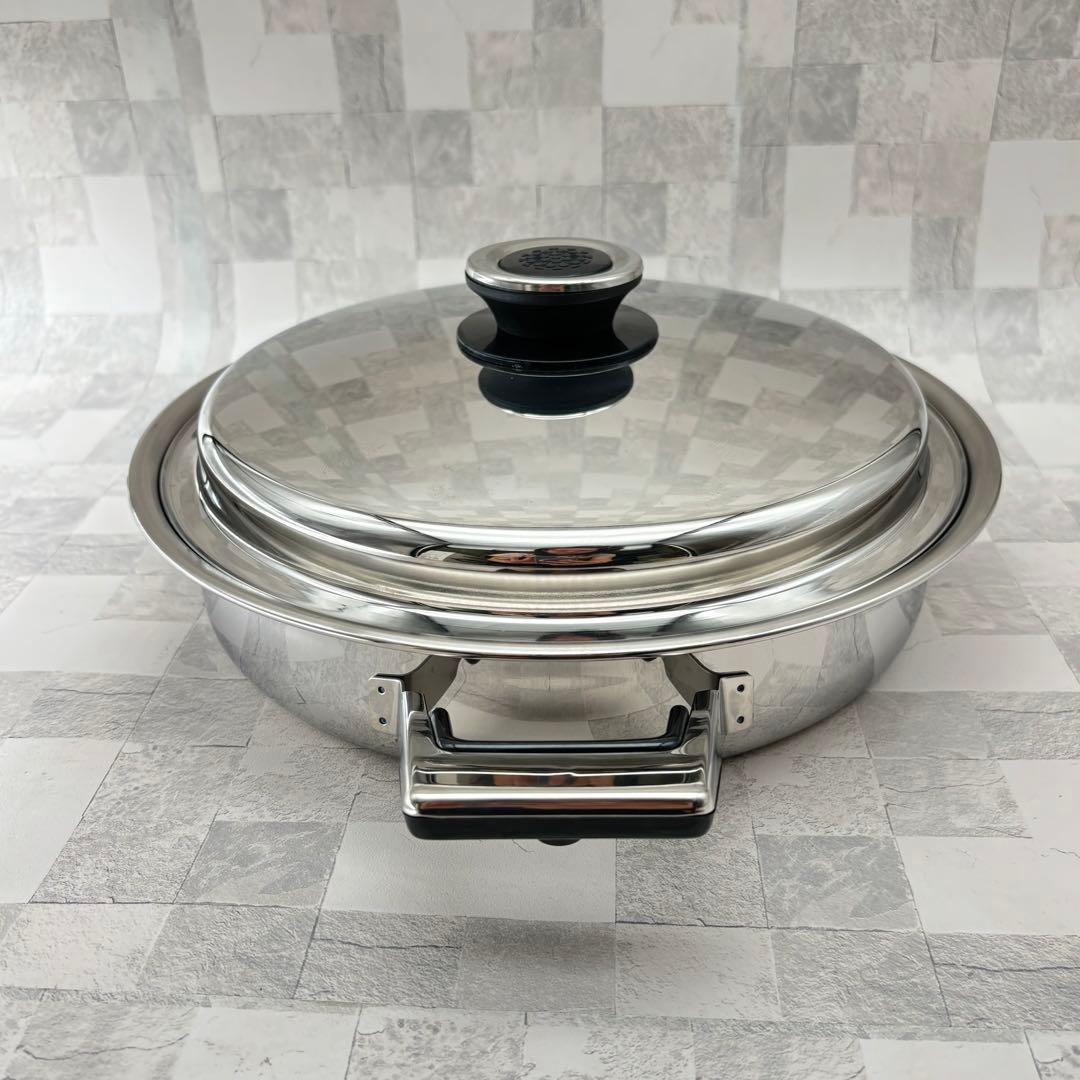 レインボークッカー プレミアム 浅鍋 26cm 未使用 箱あり　両手鍋