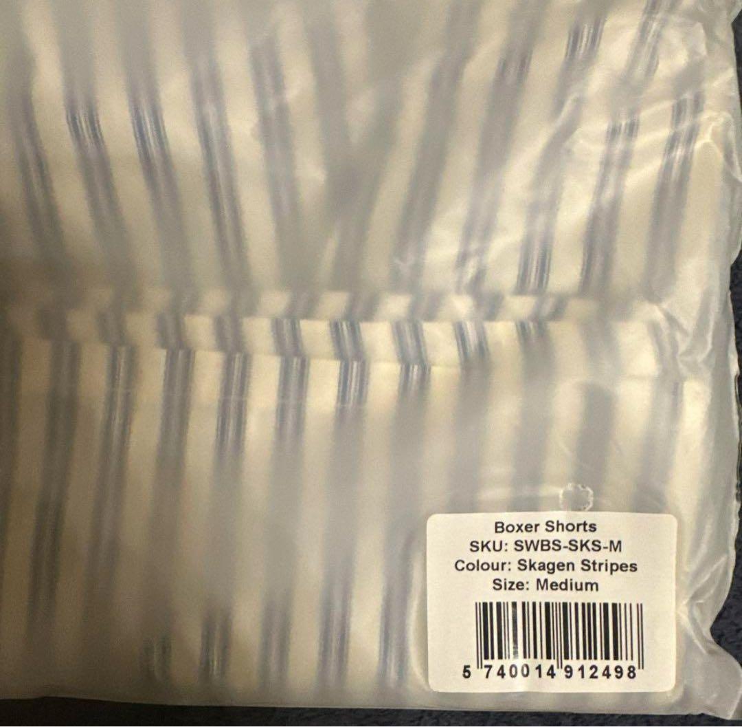 TEKLA ボクサーショーツ スカゲンストライプ M