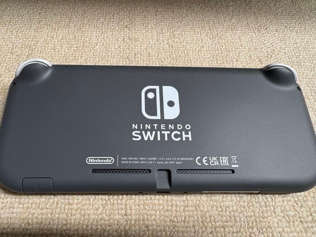 Nintendo Switch Lite本体 グレー ソフト付き