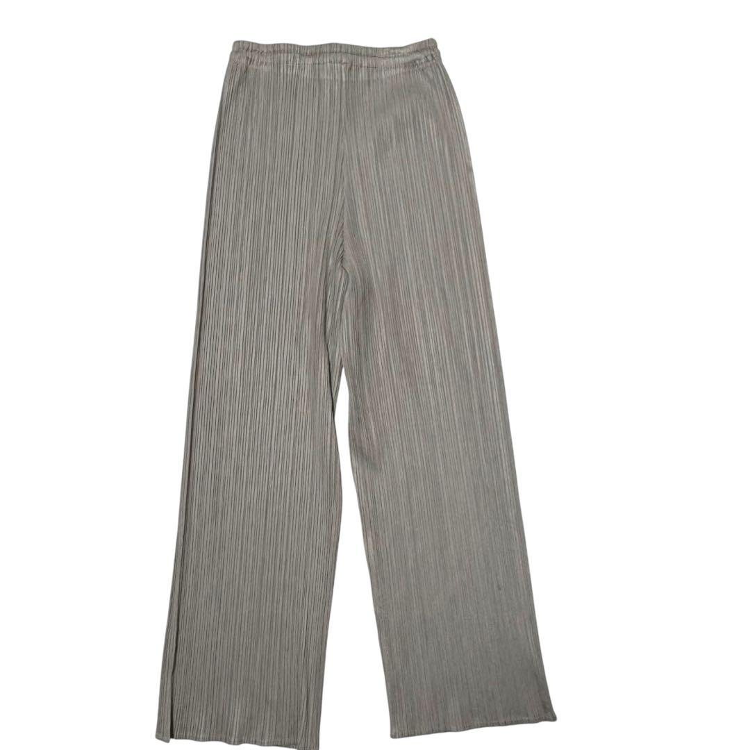 ISSEI MIYAKE プリーツパンツ グレー