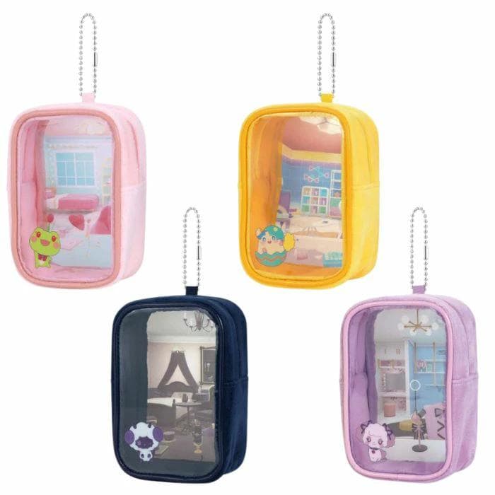 アイカツアカデミー！ おへやポーチ 約13cm　全4種コンプリートセット