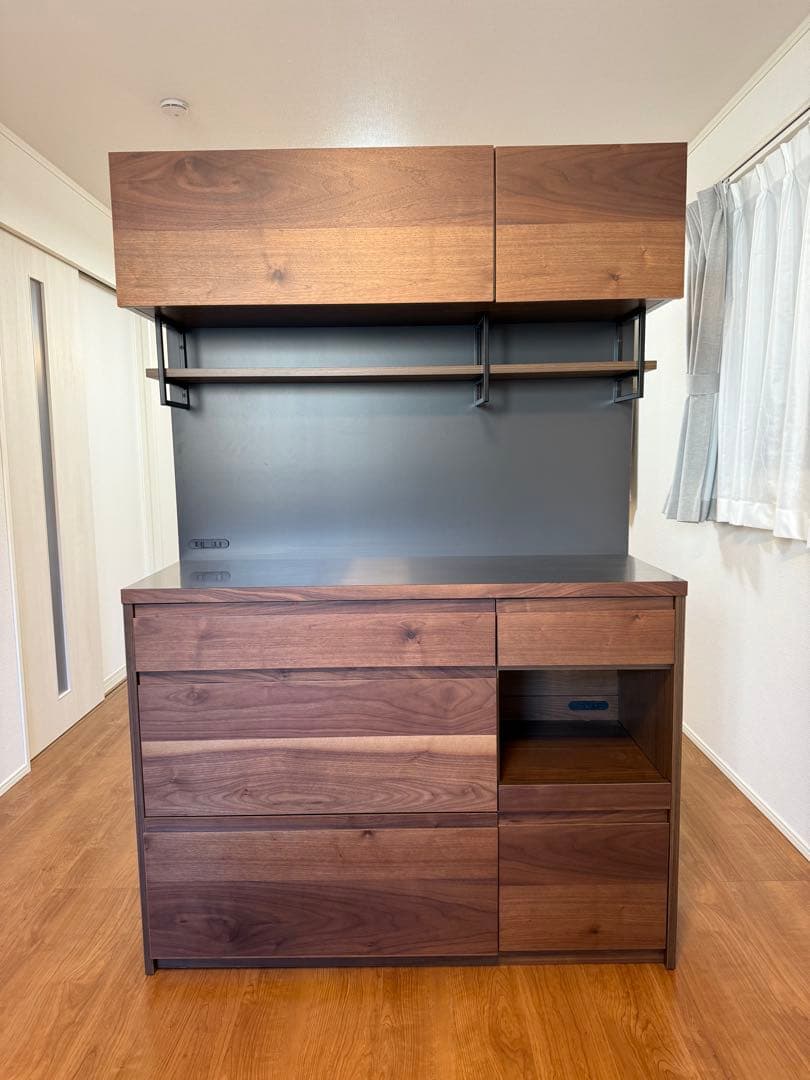 ウニコ DIX(ディクス) キッチンボード W1200 炊飯器台付き 食器棚