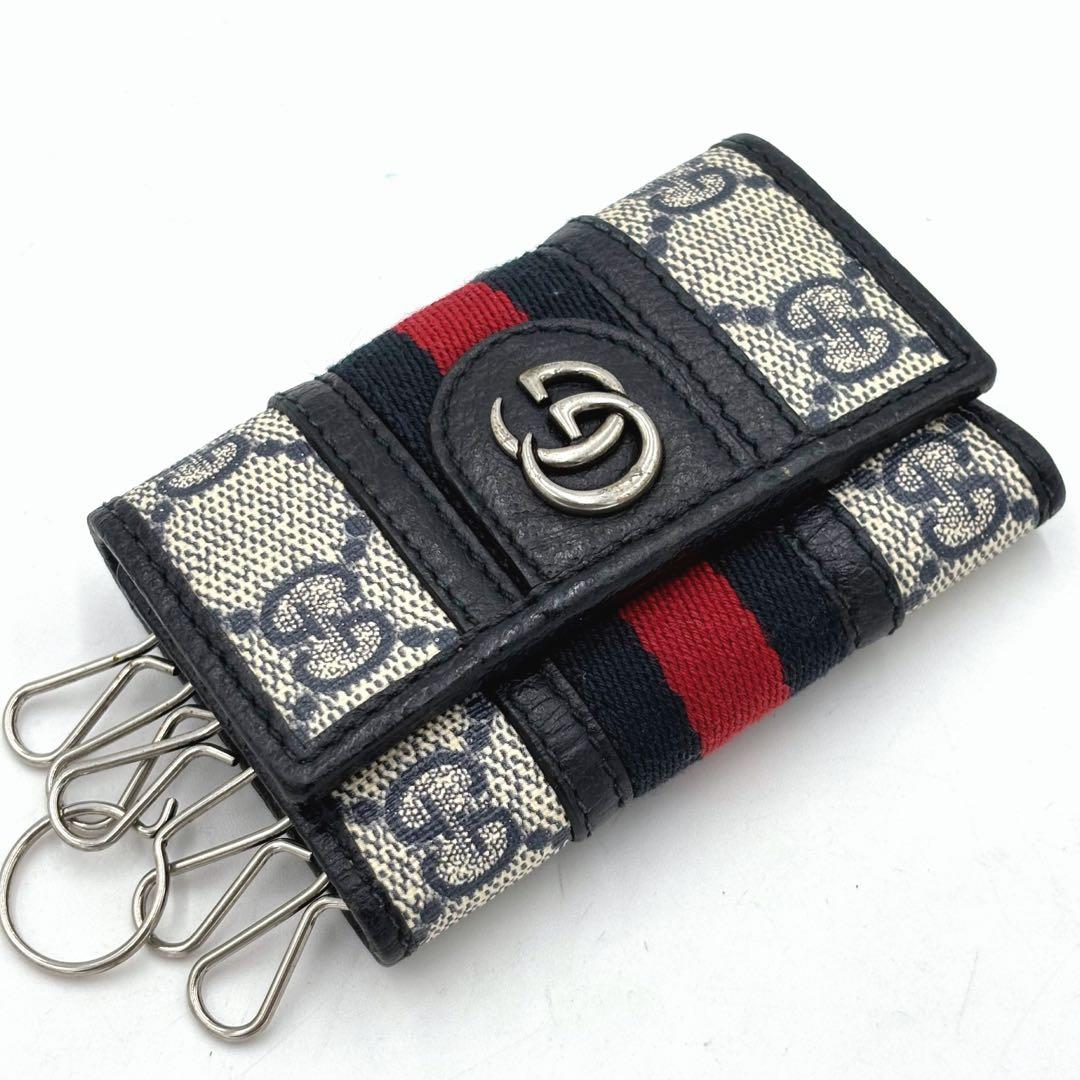 【専用】GUCCI グッチ オフィディア GGマーモント　レザー６連キーケース