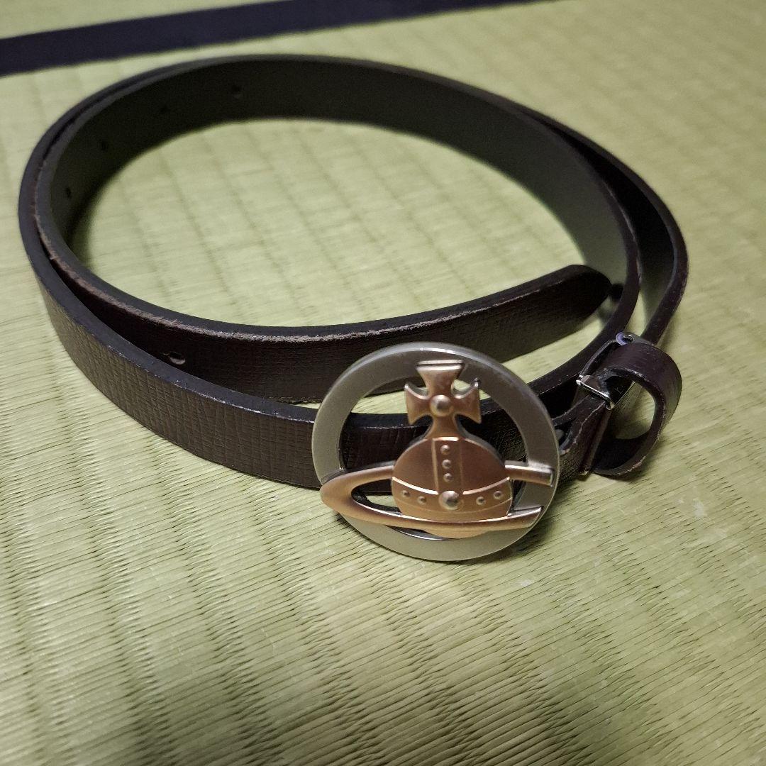 vivienne westwood レザー ベルト 　オーブ
