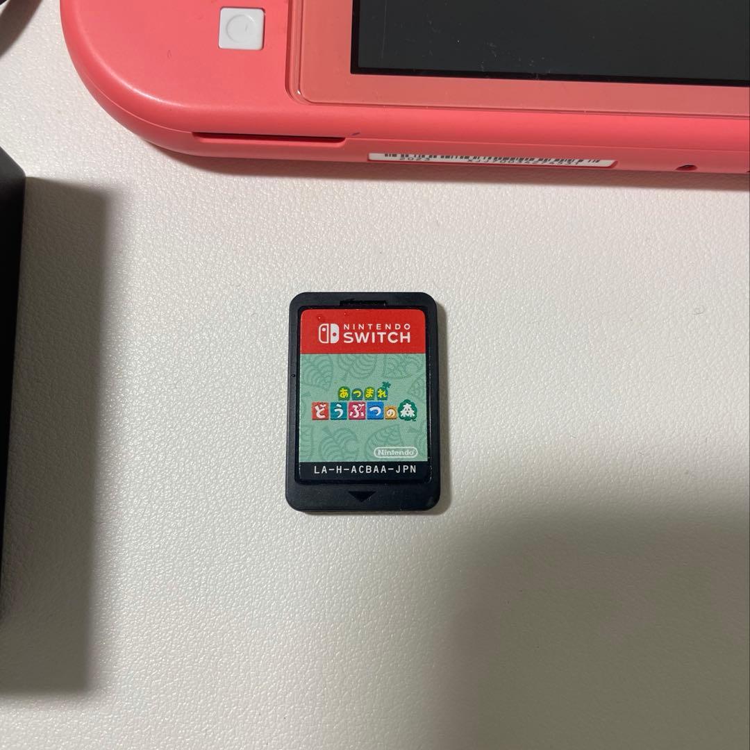 【美品】Nintendo Switch Lite ピンク 本体　あつ森ソフト