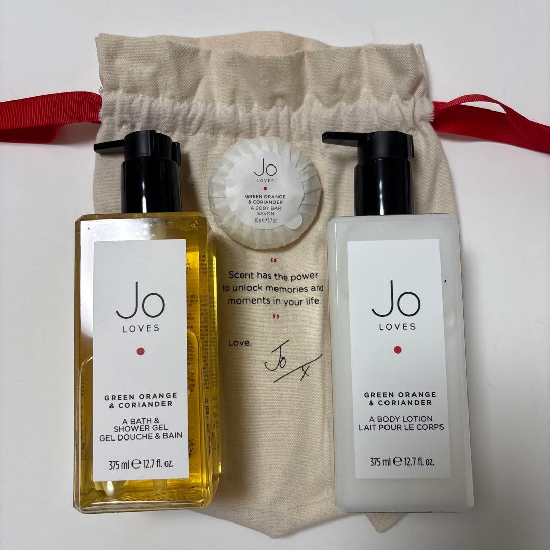 Jo Loves グリーンオレンジ & コリアンダー シャワージェルほか2点