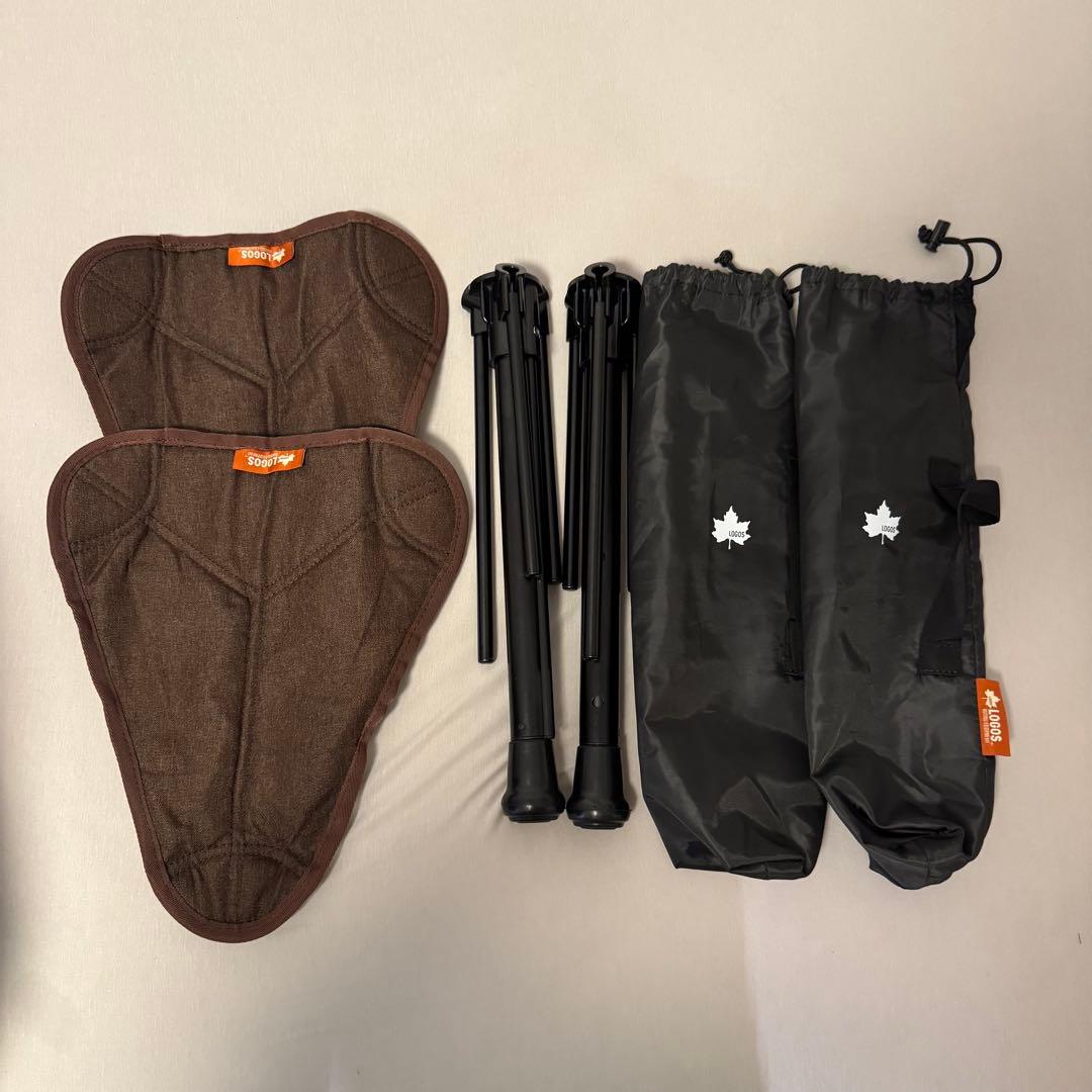 【2個セット】ロゴス LOGOS エアライト 1ポールチェア・ハイポジション