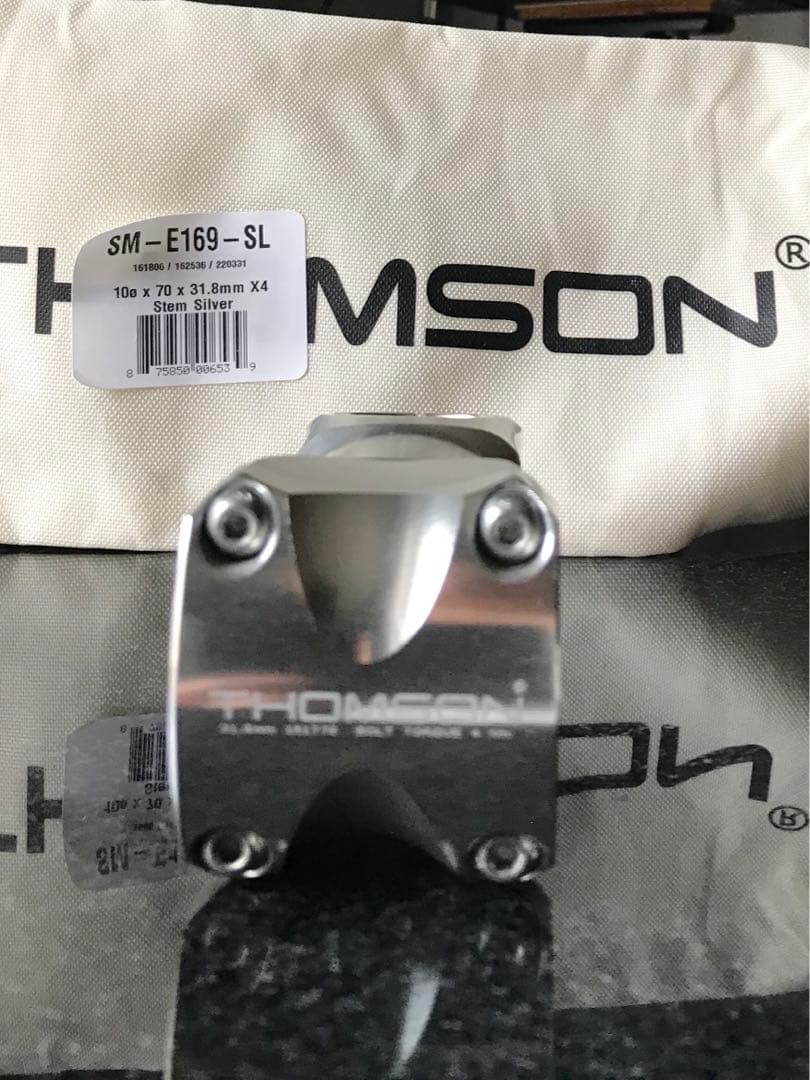 THOMSON elite x4 70mm 10° silver ステム