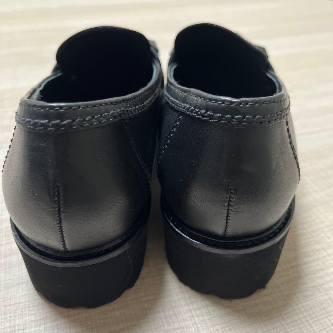 はっさく　Gabor ブラック スタッズ付きローファー箱付き