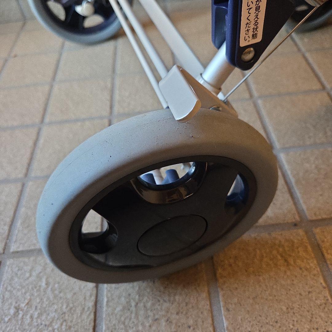 ユーバ産業 アルミワイヤーカート メッシュ紺 A-0245M