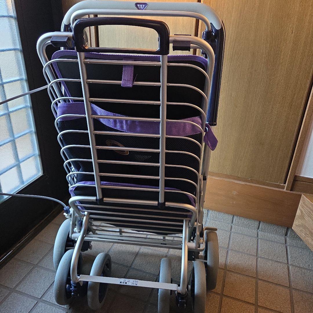 ユーバ産業 アルミワイヤーカート メッシュ紺 A-0245M