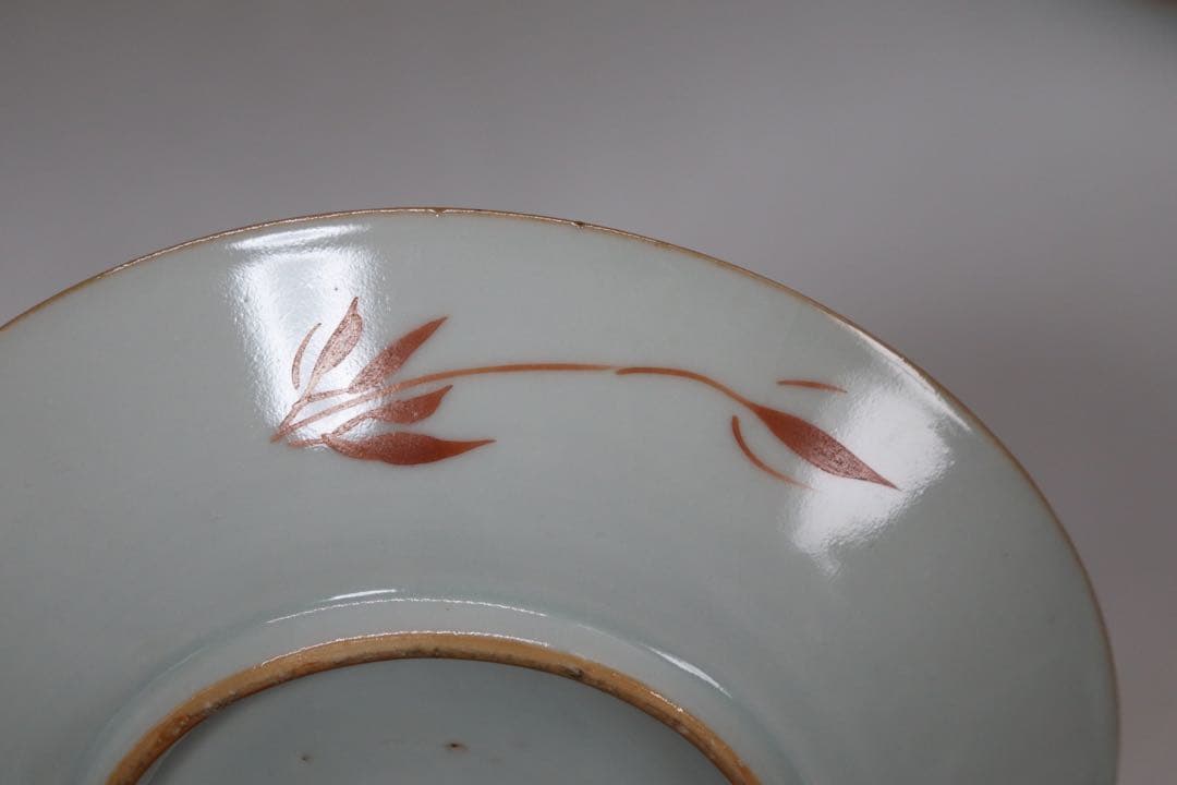 中国　清時代　大清嘉慶年製　ハン紅印譜紋　十錦手　送料込み1005