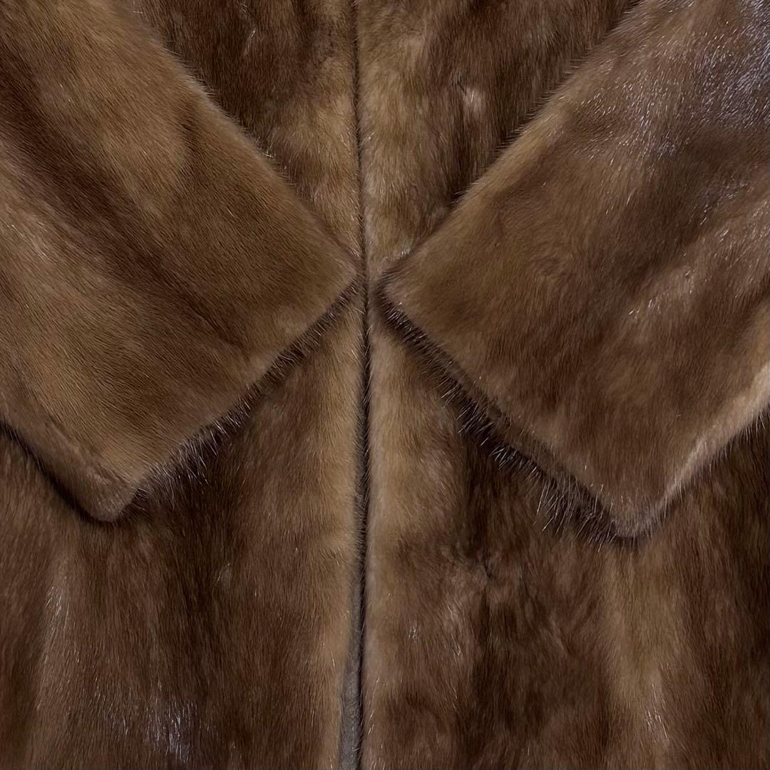 【美品】MINK FUR/ミンクファー/デミバフミンク/ファーコート/J123