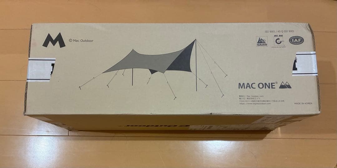 新品 Mac Outdoor MacOne ヘキサタープ ブラック Lサイズ