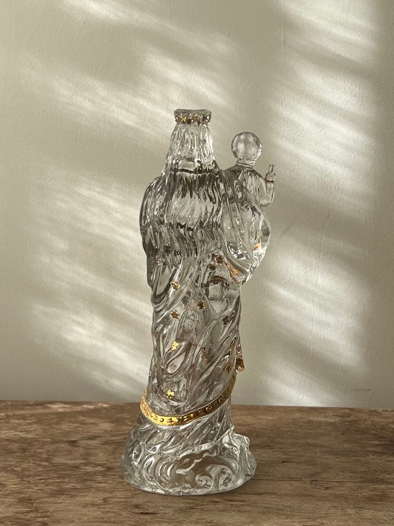 ガラス 聖母子像 マリア像