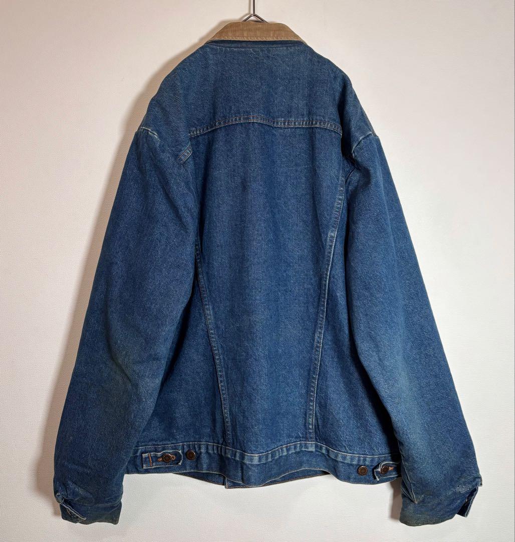 Wranglerラングラー USA製コーデュロイ襟　ブランケットデニムジャケット