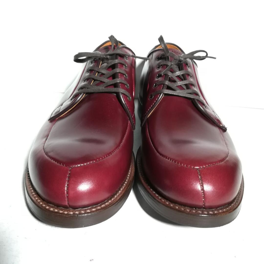 c1088 【新品同様・試着程度】 ウィールローブ Vチップ 9D ボルドー