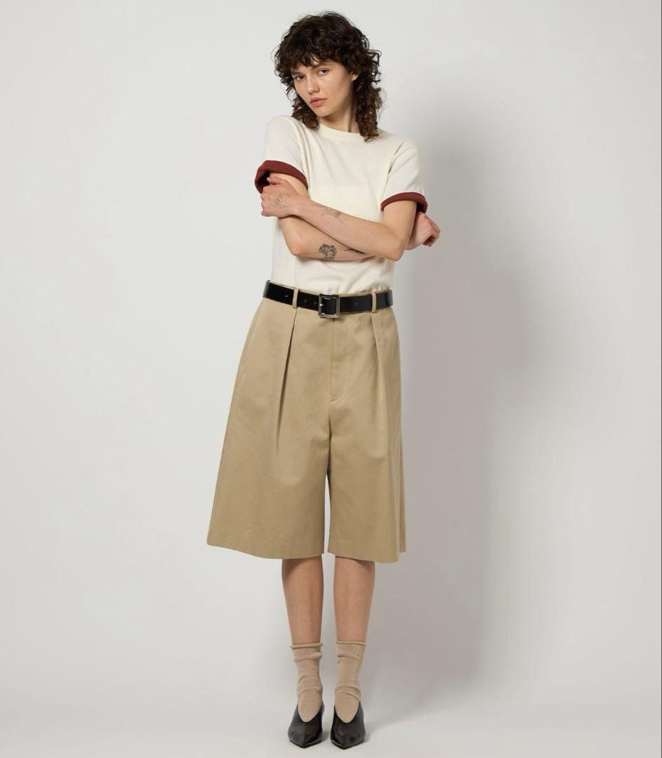 ROKUコットン チノ ショートパンツ