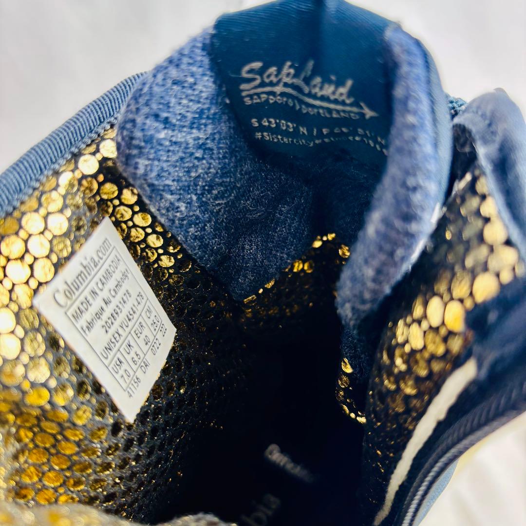 コロンビア サップランド レディース25cm ネイビー ブーツ