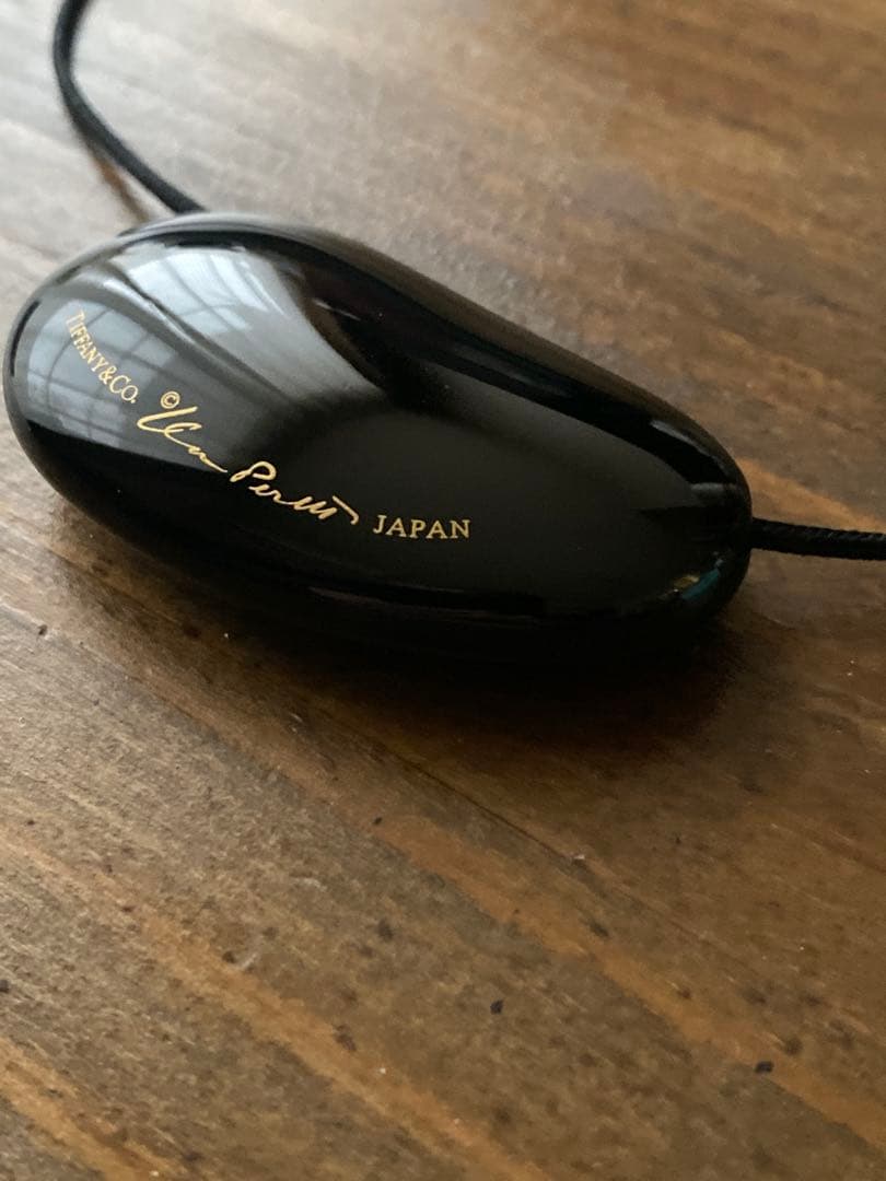 ☆廃盤品/極美品☆ Tiffany ティファニー ビーン ネックレス 黒漆堅木