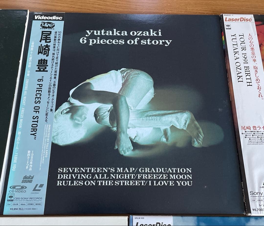 尾崎豊 浜田省吾 矢沢永吉 長渕剛 チャゲ＆飛鳥 LD 9枚セット アンプラグド