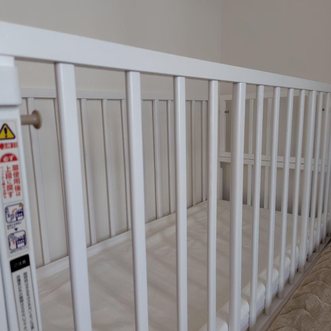 ✨️極美品✨️そいねーる ラージ　ベビーベッド　マットレス付き　内寸縦135cm