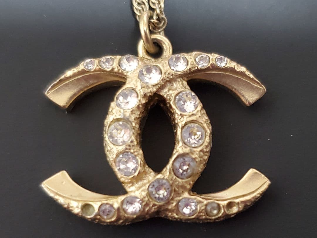 美品、CHANEL ダブルCロゴ ネックレス