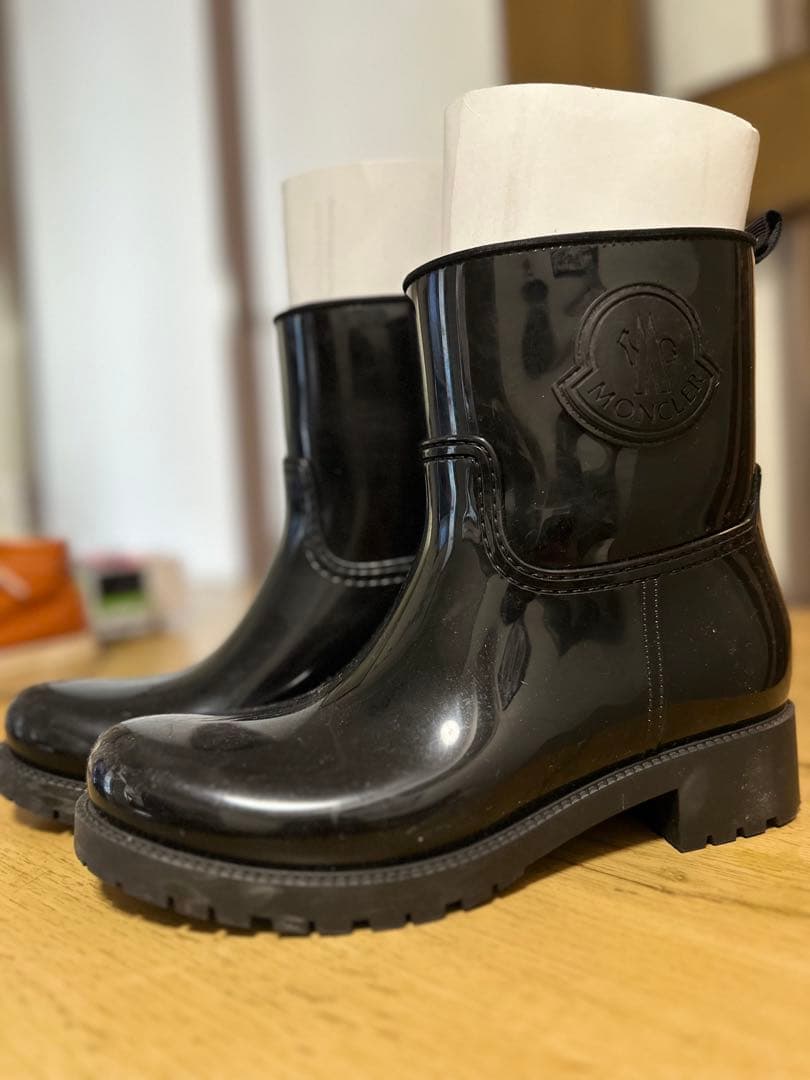 まみこさんに捧ぐ MONCLER ブラック レインブーツ size 39
