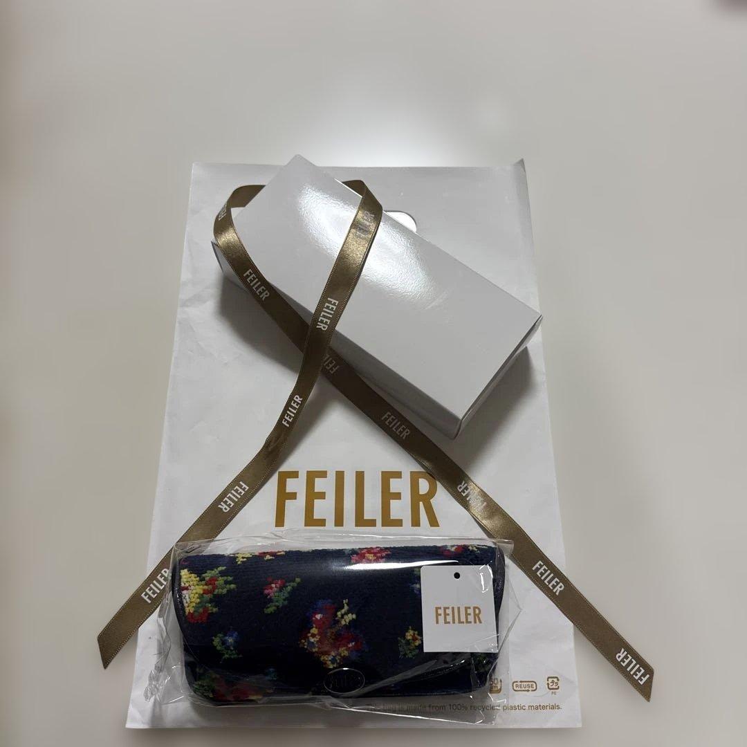新品　未使用　フェイラー　ハイジ　メガネケース ネイビー