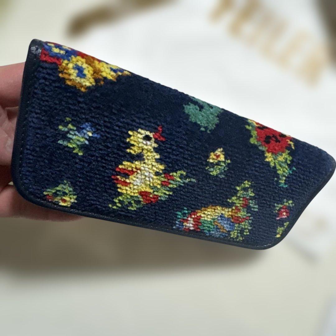 新品　未使用　フェイラー　ハイジ　メガネケース ネイビー