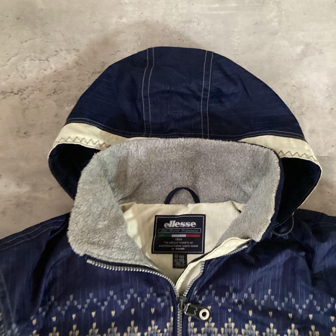ellesse エレッセ　スキーウェア　セットアップ　ネイビー　ホワイト
