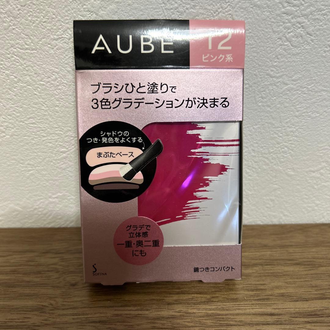 AUBE ブラシひと塗りアイシャドウ 12 ピンク系