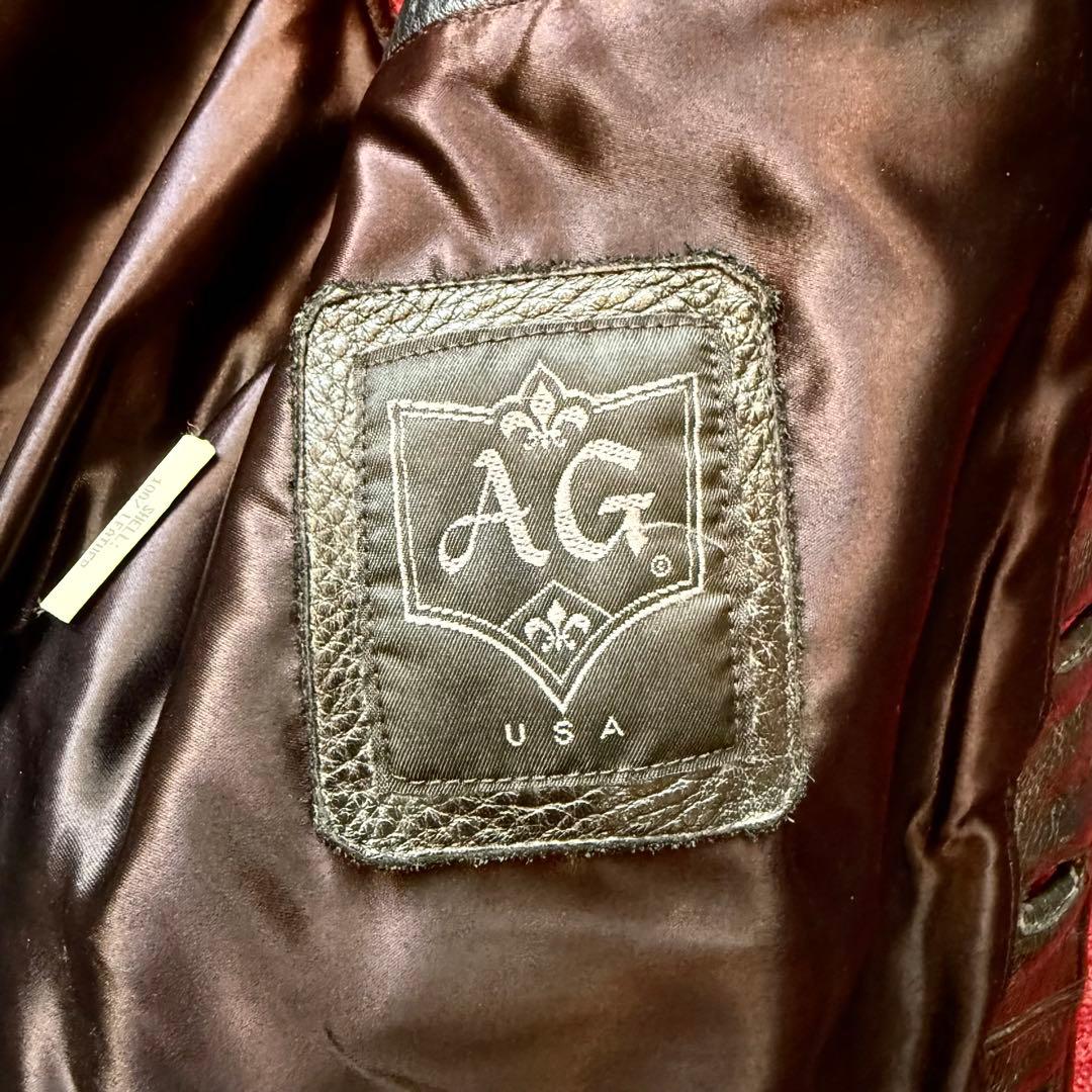 A&Gエーアンドジー レザーベスト シルバー925本革&スティングレー￼￼エイ革