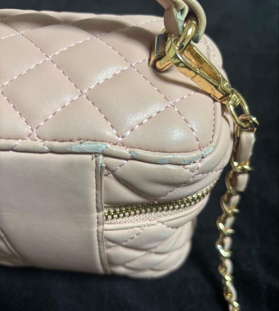 darich キルティングスクエアミニバッグ　ピンク