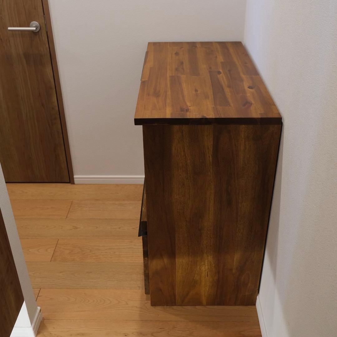 【くぅ】unico SWELLA スウェラ キッチンカウンター W800