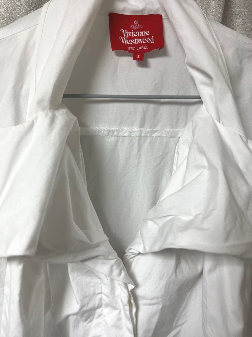 ヴィヴィアンウエストウッド　ボウタイ　リボンブラウス　ホワイト　Sサイズ