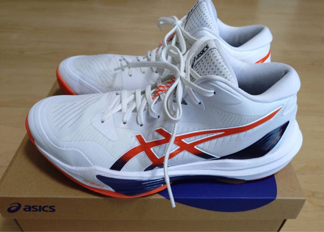asics バレーボールシューズ 28.0 cm ホワイト/オレンジ