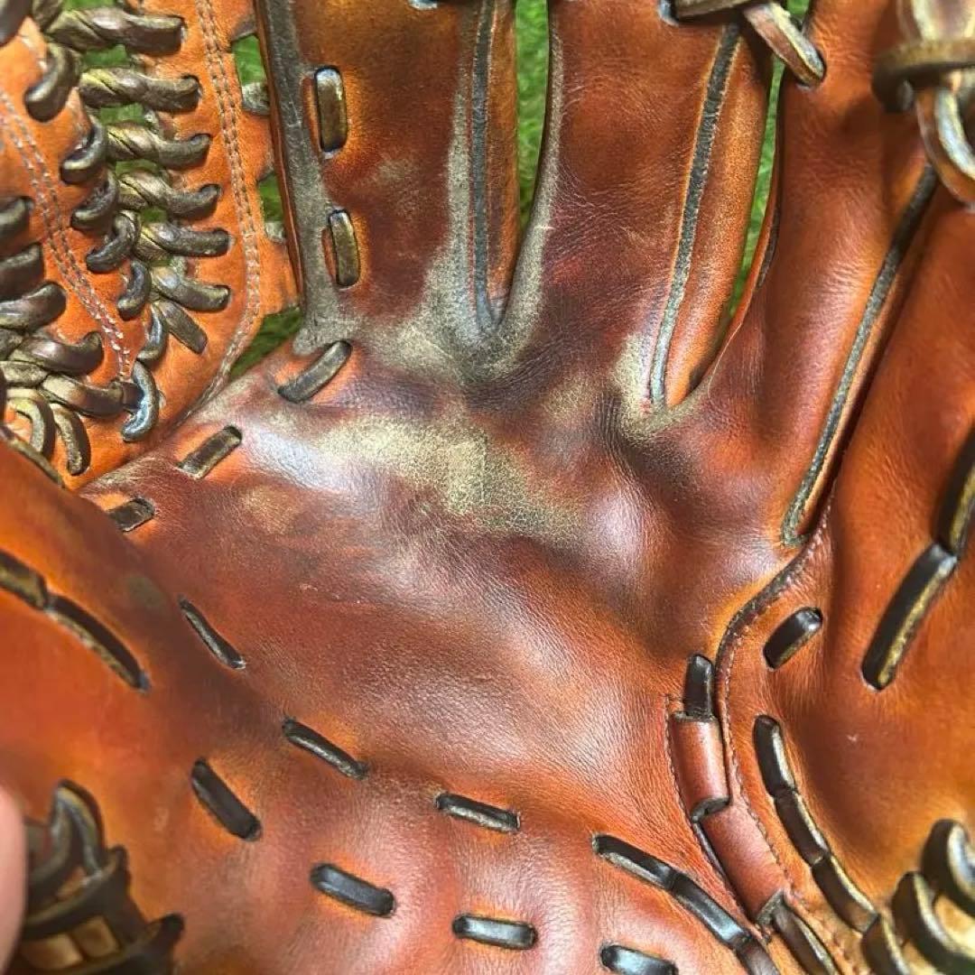 【良型即戦力】『MIZUNO（グローバルエリート）』軟式野球グローブ オレンジ