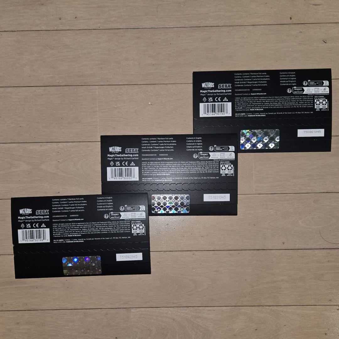 〈未開封〉MTG SecretLair Sonic Foil 英語版3種セット