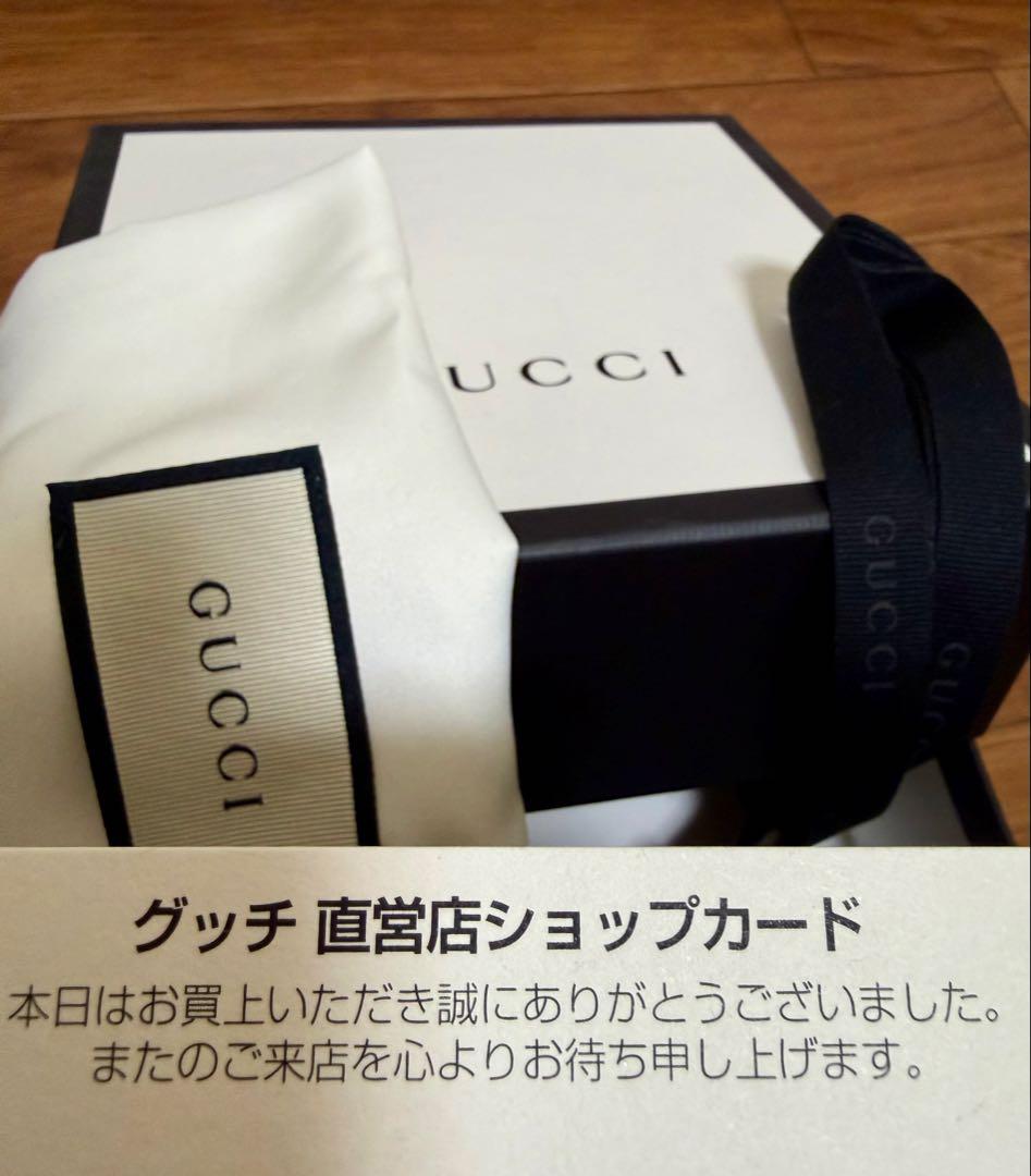 GUCCI ブラック レザー ベルト GGロゴ