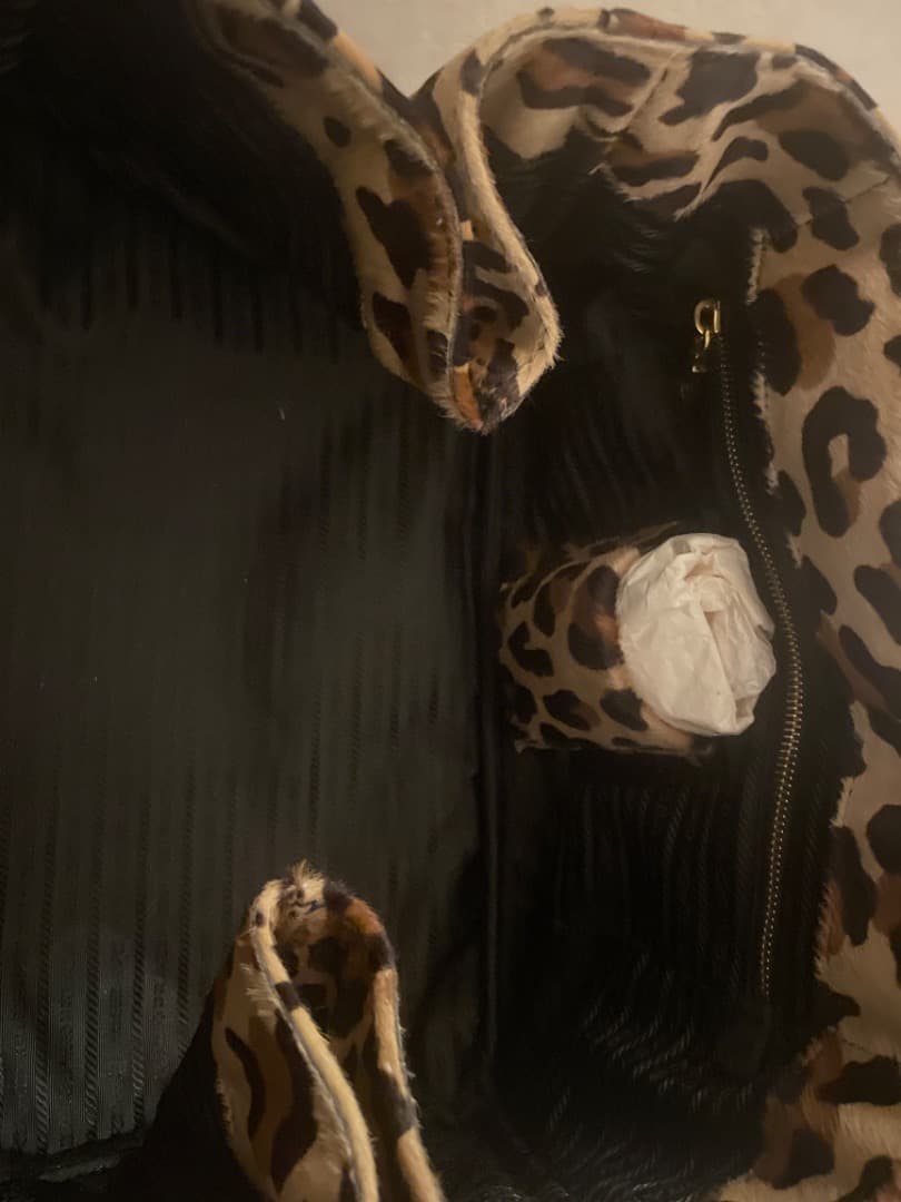 未使用　PRADA ヒョウ柄 トートバッグ