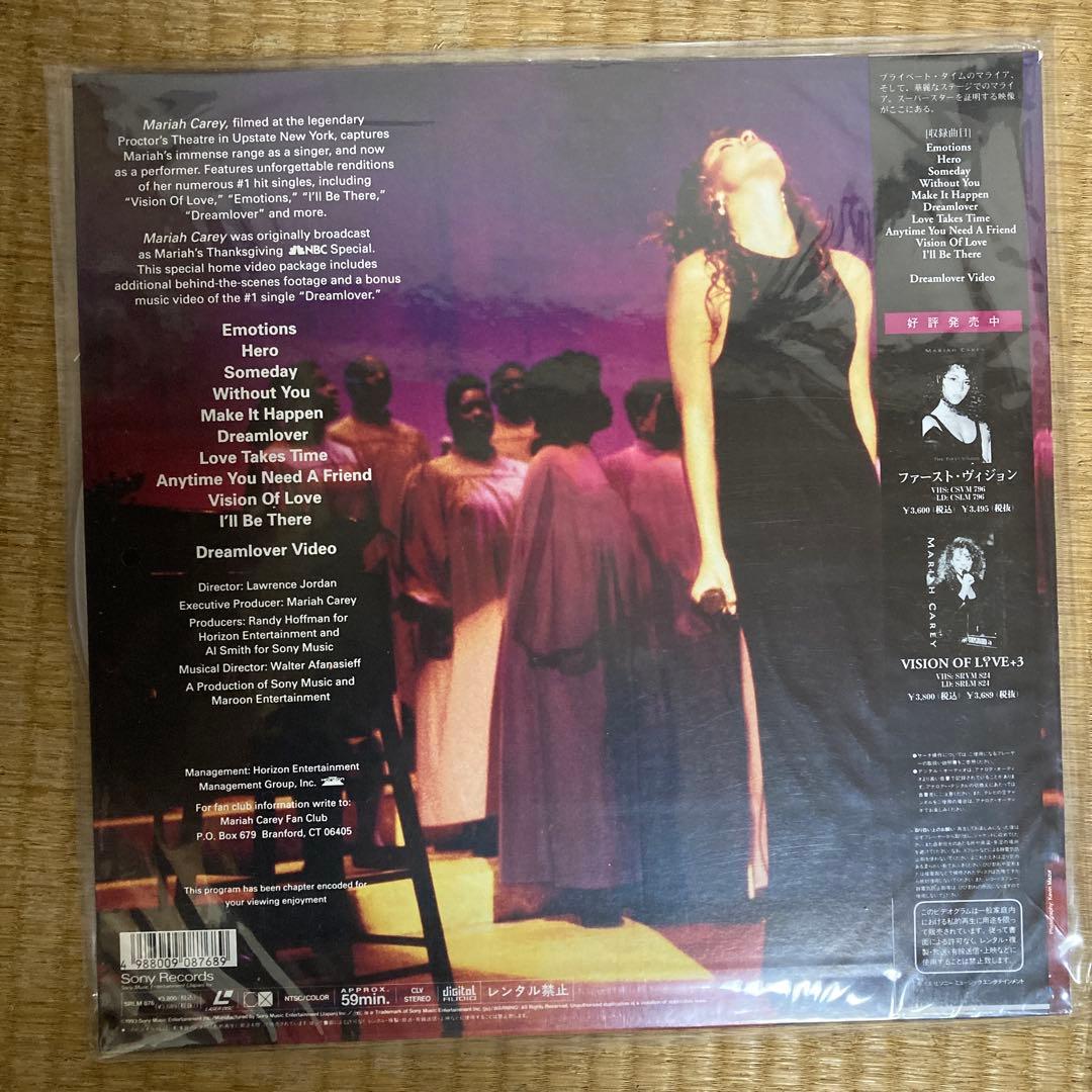 マライア・キャリー　レーザーディスク 3枚セットで